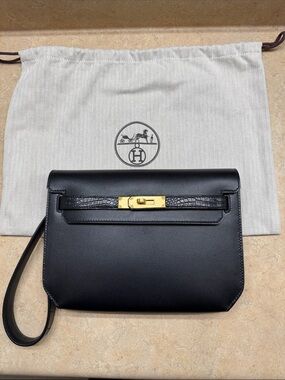 Hermes Kelly Depeches 25 Clutch